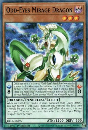 Odd-Eyes Mirage Dragon (DLCS-EN097) - Dragons of Legend: The Complete Series 1st Edition Dragons of Legend: The Complete Series Yugioh Single  Squirtle Squad Card Shop.