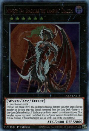 Number 24: Dragulas the Vampiric Dragon (DLCS-EN118) - Dragons of Legend: The Complete Series 1st Edition Dragons of Legend: The Complete Series Yugioh Single  Squirtle Squad Card Shop.