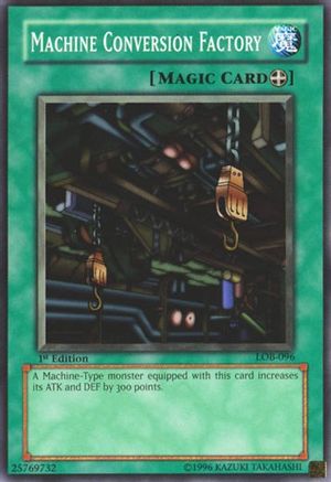 Machine Conversion Factory (LOB-096) - The Legend of Blue Eyes White Dragon Unlimited The Legend of Blue Eyes White Dragon Yugioh Single  Squirtle Squad Card Shop.