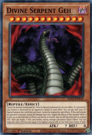 Divine Serpent Geh (DLCS-EN142) - Dragons of Legend: The Complete Series 1st Edition Dragons of Legend: The Complete Series Yugioh Single  Squirtle Squad Card Shop.