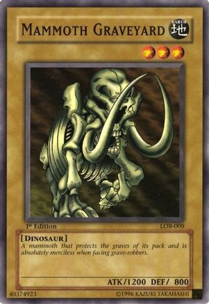 Mammoth Graveyard (LOB-009) - The Legend of Blue Eyes White Dragon Unlimited The Legend of Blue Eyes White Dragon Yugioh Single  Squirtle Squad Card Shop.