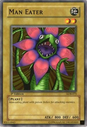 Man Eater (LOB-075) - The Legend of Blue Eyes White Dragon Unlimited The Legend of Blue Eyes White Dragon Yugioh Single  Squirtle Squad Card Shop.