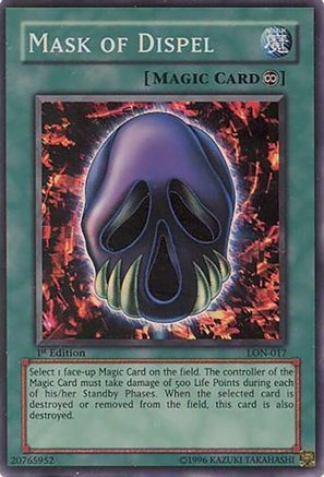 Mask of Dispel (LON-017) - Labyrinth of Nightmare Unlimited Labyrinth of Nightmare Yugioh Single  Squirtle Squad Card Shop.