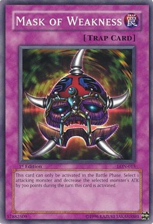 Mask of Weakness (LON-015) - Labyrinth of Nightmare 1st Edition Labyrinth of Nightmare Yugioh Single  Squirtle Squad Card Shop.