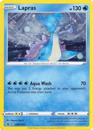 Lapras SWSH051  - Holofoil SWSH Sword & Shield Promo Cards - Promo SWSH: Sword & Shield Promo Cards Pokemon Single  Squirtle Squad Card Shop.