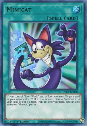 Mimicat (Green) (DLCS-EN078) - Dragons of Legend: The Complete Series 1st Edition Dragons of Legend: The Complete Series Yugioh Single  Squirtle Squad Card Shop.