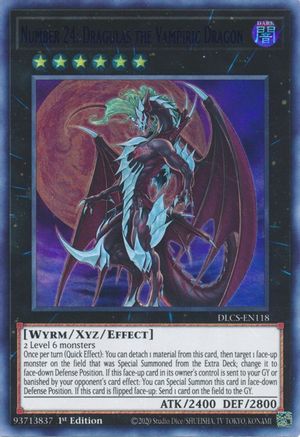 Number 24: Dragulas the Vampiric Dragon (Blue) (DLCS-EN118) - Dragons of Legend: The Complete Series 1st Edition Dragons of Legend: The Complete Series Yugioh Single  Squirtle Squad Card Shop.