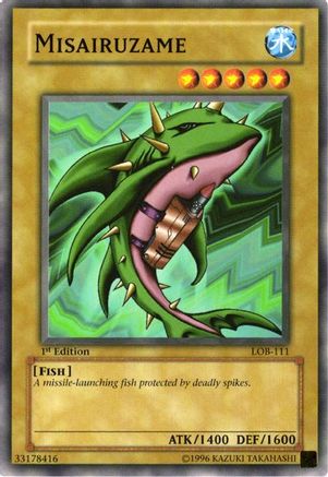 Misairuzame (LOB-111) - The Legend of Blue Eyes White Dragon Unlimited The Legend of Blue Eyes White Dragon Yugioh Single  Squirtle Squad Card Shop.