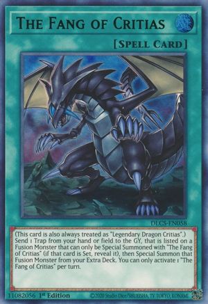 The Fang of Critias (Green) (DLCS-EN058) - Dragons of Legend: The Complete Series 1st Edition Dragons of Legend: The Complete Series Yugioh Single  Squirtle Squad Card Shop.