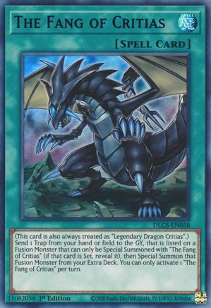 The Fang of Critias (Purple) (DLCS-EN058) - Dragons of Legend: The Complete Series 1st Edition Dragons of Legend: The Complete Series Yugioh Single  Squirtle Squad Card Shop.