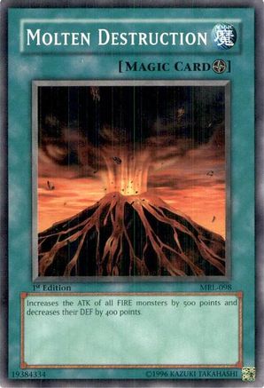 Molten Destruction (MRL-098) - Magic Ruler 1st Edition Magic Ruler Yugioh Single  Squirtle Squad Card Shop.