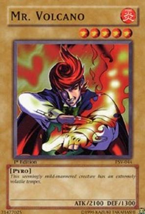 Mr. Volcano (PSV-044) - Pharaoh's Servant 1st Edition Pharaoh's Servant Yugioh Single  Squirtle Squad Card Shop.