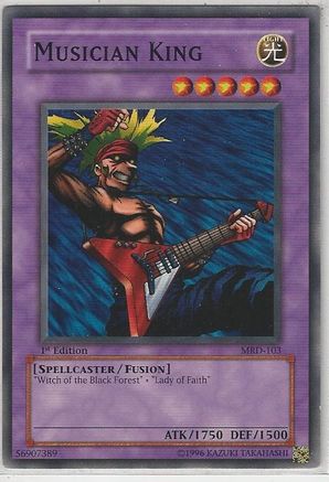 Musician King (MRD-103) - Metal Raiders Unlimited Metal Raiders Yugioh Single  Squirtle Squad Card Shop.