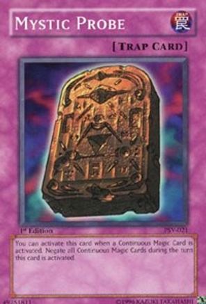 Mystic Probe (PSV-021) - Pharaoh's Servant 1st Edition Pharaoh's Servant Yugioh Single  Squirtle Squad Card Shop.