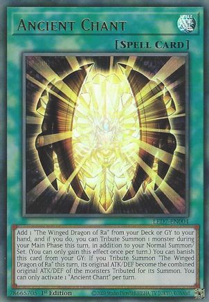 Ancient Chant (LED7-EN004) - Legendary Duelists: Rage of Ra 1st Edition Legendary Duelists: Rage of Ra Yugioh Single  Squirtle Squad Card Shop.