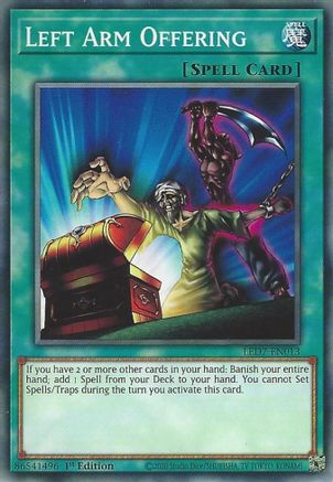 Left Arm Offering (LED7-EN013) - Legendary Duelists: Rage of Ra Unlimited Legendary Duelists: Rage of Ra Yugioh Single  Squirtle Squad Card Shop.