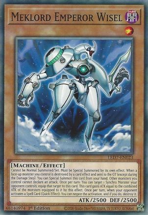 Meklord Emperor Wisel (LED7-EN023) - Legendary Duelists: Rage of Ra 1st Edition Legendary Duelists: Rage of Ra Yugioh Single  Squirtle Squad Card Shop.