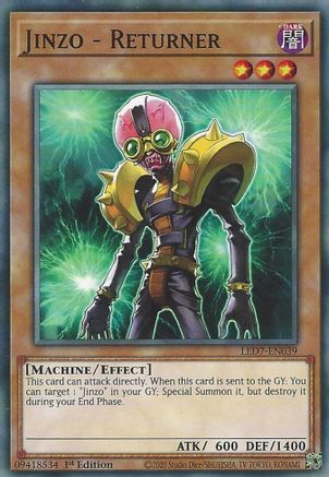 Jinzo - Returner (LED7-EN039) - Legendary Duelists: Rage of Ra Unlimited Legendary Duelists: Rage of Ra Yugioh Single  Squirtle Squad Card Shop.