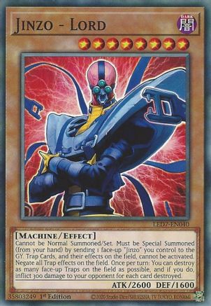 Jinzo - Lord (LED7-EN040) - Legendary Duelists: Rage of Ra 1st Edition Legendary Duelists: Rage of Ra Yugioh Single  Squirtle Squad Card Shop.