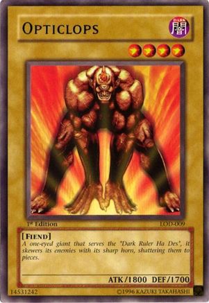 Opticlops (LOD-009) - Legacy of Darkness 1st Edition Legacy of Darkness Yugioh Single  Squirtle Squad Card Shop.