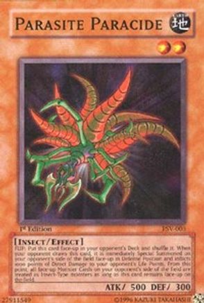 Parasite Paracide (PSV-003) - Pharaoh's Servant 1st Edition Pharaoh's Servant Yugioh Single  Squirtle Squad Card Shop.