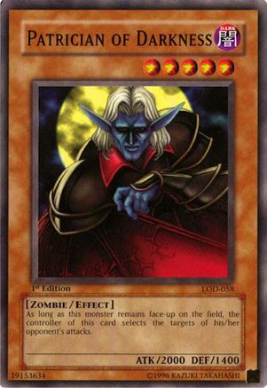 Patrician of Darkness (LOD-058) - Legacy of Darkness 1st Edition Legacy of Darkness Yugioh Single  Squirtle Squad Card Shop.