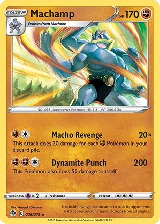 Machamp 026  - Holofoil Champions Path - Holo Rare Champion's Path Pokemon Single  Squirtle Squad Card Shop.