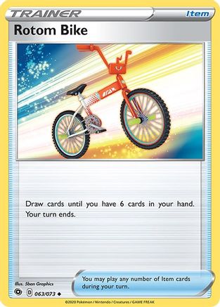 Rotom Bike 063  Champions Path - Uncommon Champion's Path Pokemon Single  Squirtle Squad Card Shop.