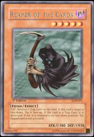 Reaper of the Cards (LOB-071) - The Legend of Blue Eyes White Dragon 1st Edition The Legend of Blue Eyes White Dragon Yugioh Single  Squirtle Squad Card Shop.