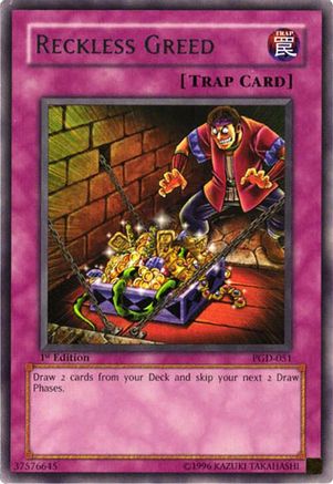 Reckless Greed (PGD-051) - Pharaonic Guardian 1st Edition Pharaonic Guardian Yugioh Single  Squirtle Squad Card Shop.