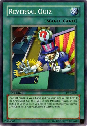 Reversal Quiz (PGD-092) - Pharaonic Guardian 1st Edition Pharaonic Guardian Yugioh Single  Squirtle Squad Card Shop.