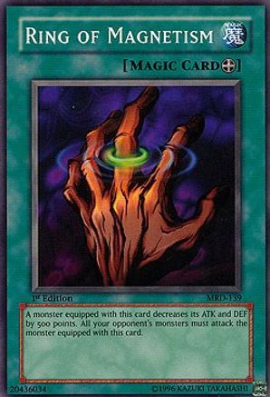 Ring of Magnetism (MRD-139) - Metal Raiders Unlimited Metal Raiders Yugioh Single  Squirtle Squad Card Shop.