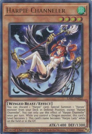 Harpie Channeler (LART-EN022) - The Lost Art Promotion Limited The Lost Art Promotion Yugioh Single  Squirtle Squad Card Shop.