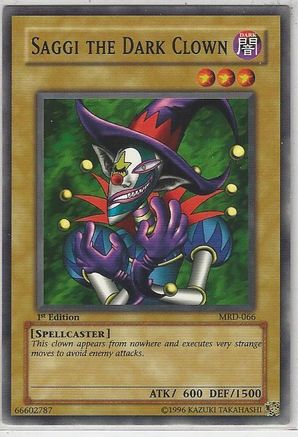 Saggi the Dark Clown (MRD-066) - Metal Raiders Unlimited Metal Raiders Yugioh Single  Squirtle Squad Card Shop.