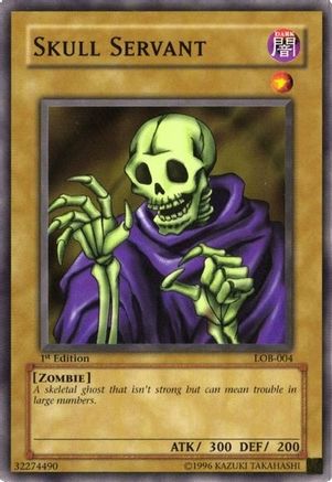 Skull Servant (LOB-004) - The Legend of Blue Eyes White Dragon Unlimited The Legend of Blue Eyes White Dragon Yugioh Single  Squirtle Squad Card Shop.