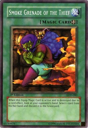 Smoke Grenade of the Thief (LOD-080) - Legacy of Darkness 1st Edition Legacy of Darkness Yugioh Single  Squirtle Squad Card Shop.