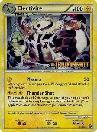 Electivire - 20/102 (Prerelease)/102  - Holofoil HGSS Promos - Promo