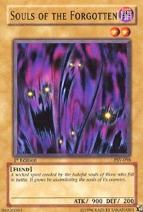 Souls of the Forgotten (PSV-098) - Pharaoh's Servant 1st Edition Pharaoh's Servant Yugioh Single  Squirtle Squad Card Shop.
