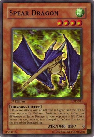Spear Dragon (LOD-035) - Legacy of Darkness Unlimited Legacy of Darkness Yugioh Single  Squirtle Squad Card Shop.