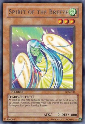 Spirit of the Breeze (LON-037) - Labyrinth of Nightmare 1st Edition Labyrinth of Nightmare Yugioh Single  Squirtle Squad Card Shop.