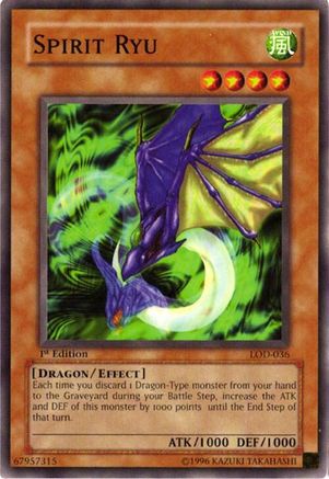 Spirit Ryu (LOD-036) - Legacy of Darkness 1st Edition Legacy of Darkness Yugioh Single  Squirtle Squad Card Shop.