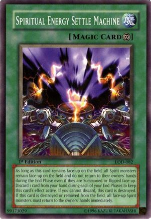 Spiritual Energy Settle Machine (LOD-082) - Legacy of Darkness Unlimited Legacy of Darkness Yugioh Single  Squirtle Squad Card Shop.