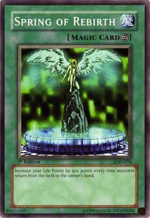 Spring of Rebirth (LOD-076) - Legacy of Darkness Unlimited Legacy of Darkness Yugioh Single  Squirtle Squad Card Shop.