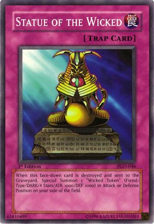 Statue of the Wicked (PGD-046) - Pharaonic Guardian 1st Edition Pharaonic Guardian Yugioh Single  Squirtle Squad Card Shop.