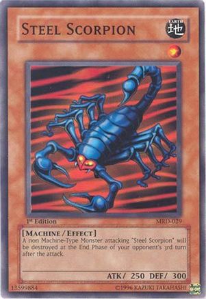 Steel Scorpion (MRD-029) - Metal Raiders 1st Edition Metal Raiders Yugioh Single  Squirtle Squad Card Shop.