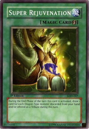 Super Rejuvenation (LOD-047) - Legacy of Darkness Unlimited Legacy of Darkness Yugioh Single  Squirtle Squad Card Shop.