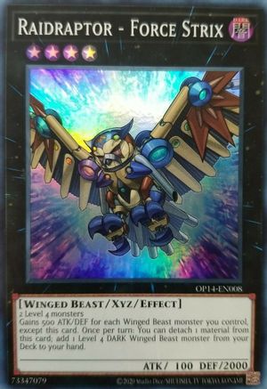 Raidraptor - Force Strix (OP14-EN008) - OTS Tournament Pack 14 Unlimited OTS Tournament Pack 14 Yugioh Single  Squirtle Squad Card Shop.