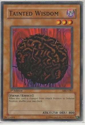 Tainted Wisdom (MRD-081) - Metal Raiders 1st Edition Metal Raiders Yugioh Single  Squirtle Squad Card Shop.