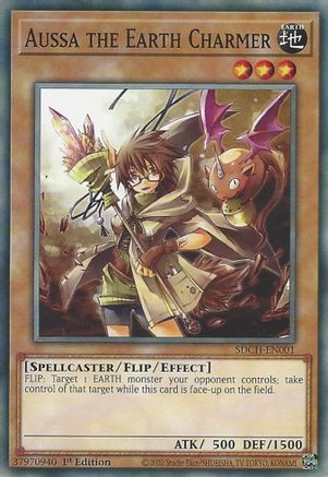Aussa the Earth Charmer (SDCH-EN001) - Structure Deck: Spirit Charmers 1st Edition Structure Deck: Spirit Charmers Yugioh Single  Squirtle Squad Card Shop.