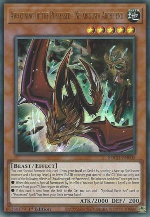 Awakening of the Possessed - Nefariouser Archfiend (SDCH-EN005) - Structure Deck: Spirit Charmers 1st Edition Structure Deck: Spirit Charmers Yugioh Single  Squirtle Squad Card Shop.